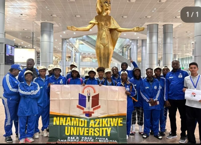 TEAM UNIZIK ARRIVES CAIRO FOR 2026 FASU GAMES, SET FOR THREE SPORTING EVENTS