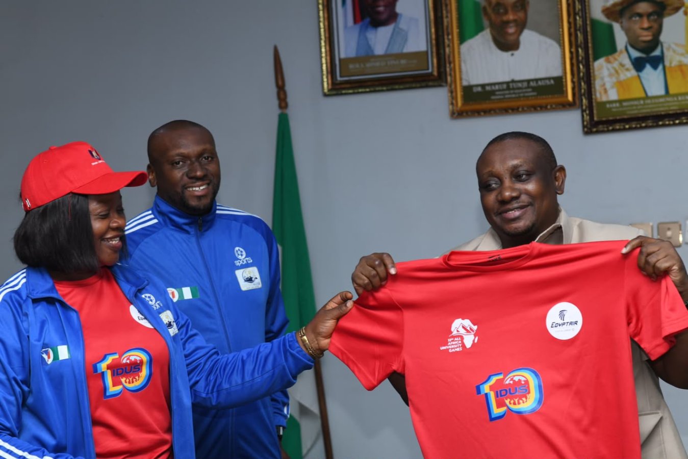 UNIZIK FASU Cairo Medalists visit VC, receive commendation and support
